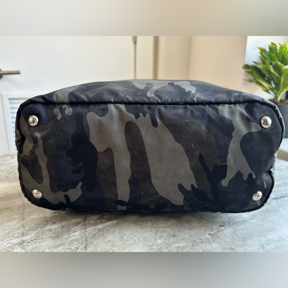 PRADA Tote Messenger Bag L Camouflage Camo Tessuto Carryon Gym - Picture 6 of 13